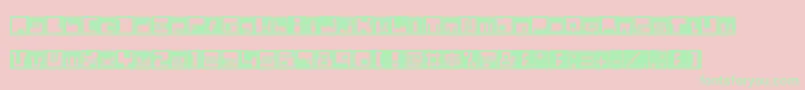 Husby Font – Green Fonts on Pink Background