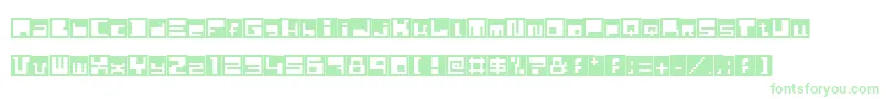 Husby Font – Green Fonts on White Background