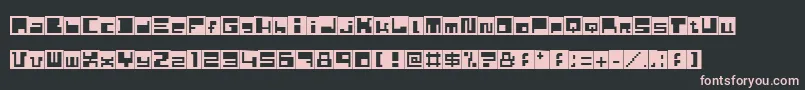 Husby Font – Pink Fonts on Black Background