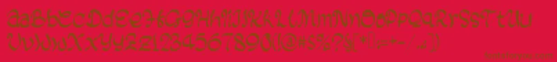 Police BlackBiscuit – polices brunes sur fond rouge