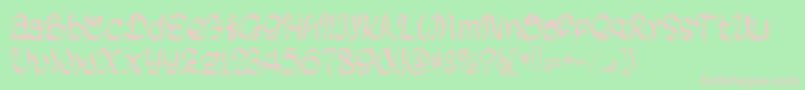 フォントBlackBiscuit – 緑の背景にピンクのフォント