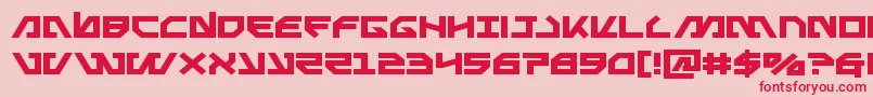 Metalstormexpand Font – Red Fonts on Pink Background