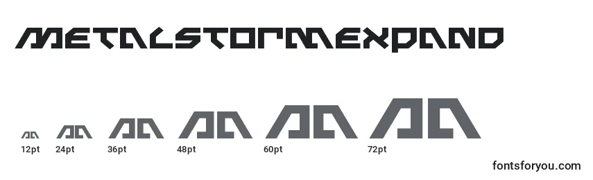Metalstormexpand Font Sizes