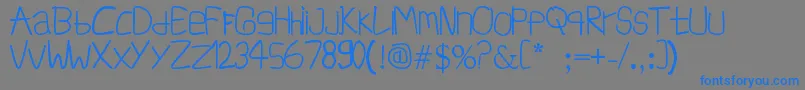 InfSimpangAmpek Font – Blue Fonts on Gray Background