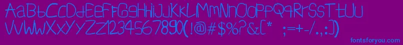 InfSimpangAmpek Font – Blue Fonts on Purple Background