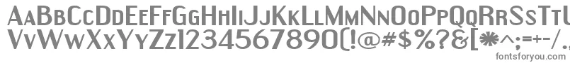 EngebrechtreExpandedBold Font – Gray Fonts on White Background