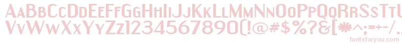 EngebrechtreExpandedBold Font – Pink Fonts on White Background