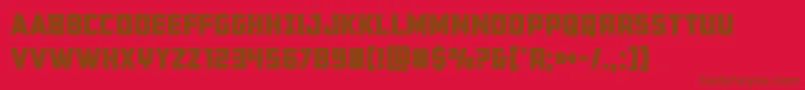 More about Buchananbold Font Buchananbold Font – Brown Fonts on Red Background