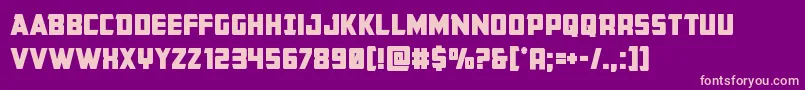 Buchananbold Font – Pink Fonts on Purple Background