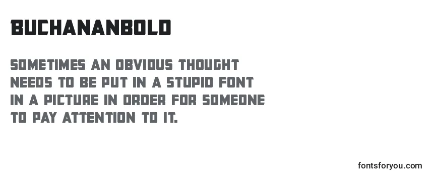Review of the Buchananbold Font
