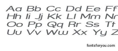 Review of the StreetExpandedItalic Font