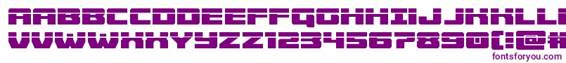 Cruiserfortresslaser Font – Purple Fonts on White Background