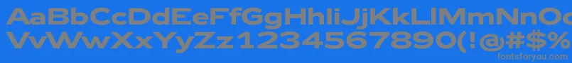 Zeppelin42Bold Font – Gray Fonts on Blue Background