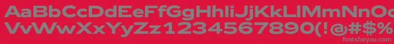 Zeppelin42Bold Font – Gray Fonts on Red Background