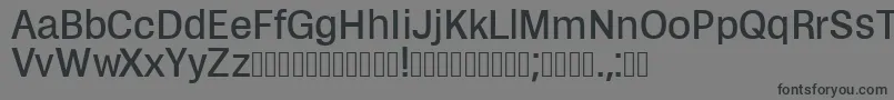 Шрифт Zikketica – чёрные шрифты на сером фоне