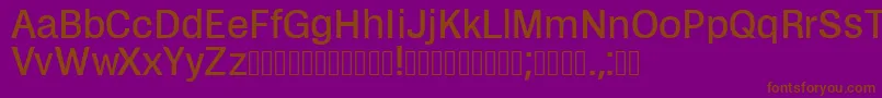 Zikketica Font – Brown Fonts on Purple Background