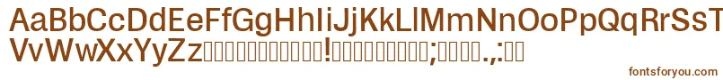 Шрифт Zikketica – коричневые шрифты на белом фоне