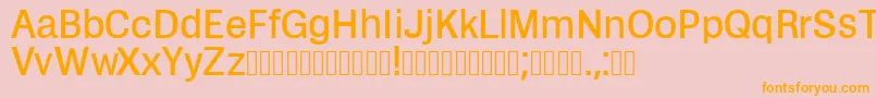 Zikketica Font – Orange Fonts on Pink Background