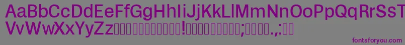 Шрифт Zikketica – фиолетовые шрифты на сером фоне