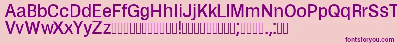 Zikketica Font – Purple Fonts on Pink Background