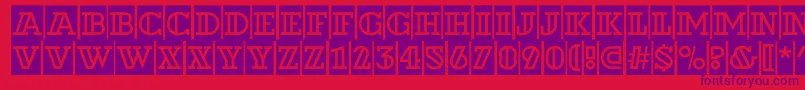 ADexterdecorcm Font – Purple Fonts on Red Background