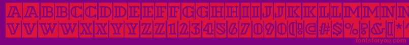 ADexterdecorcm Font – Red Fonts on Purple Background