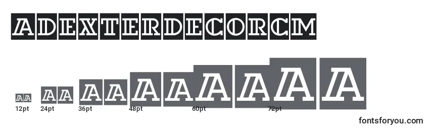 ADexterdecorcm Font Sizes
