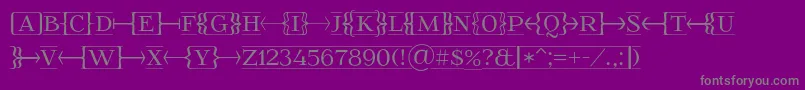 Foglihtenfr01 Font – Gray Fonts on Purple Background
