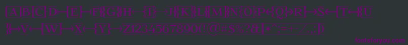 Шрифт Foglihtenfr01 – фиолетовые шрифты на чёрном фоне
