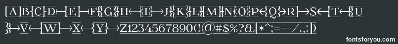 Шрифт Foglihtenfr01 – белые шрифты на чёрном фоне
