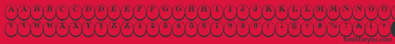 ADiscoserifdn3Dnr Font – Black Fonts on Red Background