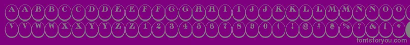 ADiscoserifdn3Dnr Font – Gray Fonts on Purple Background