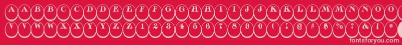 ADiscoserifdn3Dnr Font – Pink Fonts on Red Background