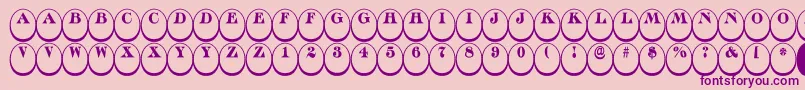 ADiscoserifdn3Dnr Font – Purple Fonts on Pink Background