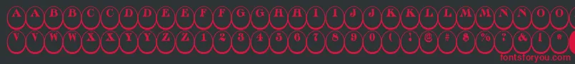 ADiscoserifdn3Dnr Font – Red Fonts on Black Background