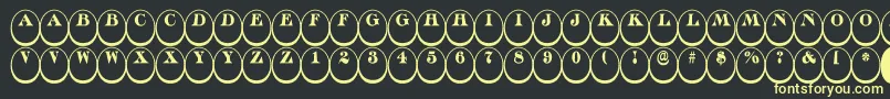 ADiscoserifdn3Dnr Font – Yellow Fonts on Black Background