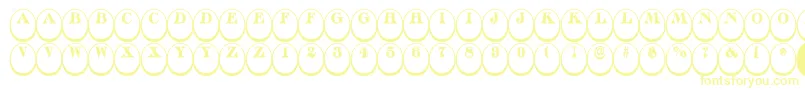 ADiscoserifdn3Dnr Font – Yellow Fonts on White Background