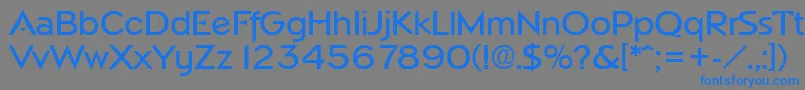 NapoliMedium Font – Blue Fonts on Gray Background