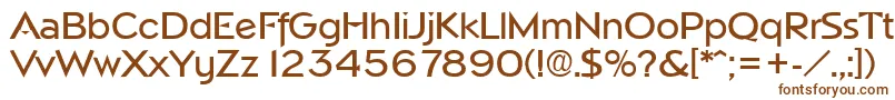 NapoliMedium-fontti – ruskeat fontit valkoisella taustalla