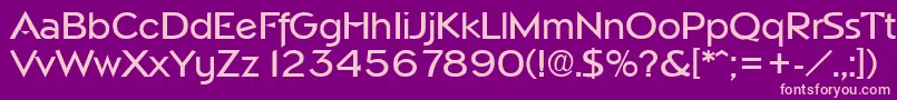 NapoliMedium-Schriftart – Rosa Schriften auf violettem Hintergrund