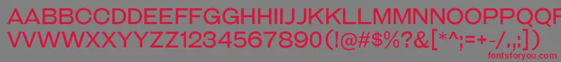 GalderglynnTitlingBk Font – Red Fonts on Gray Background
