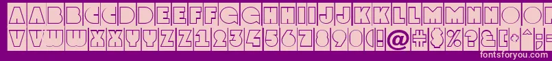 GrotocmgrNormal Font – Pink Fonts on Purple Background