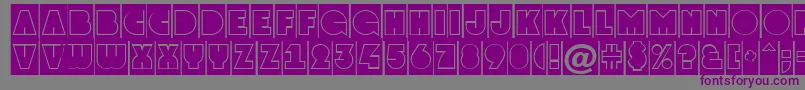 GrotocmgrNormal Font – Purple Fonts on Gray Background