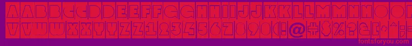 GrotocmgrNormal Font – Red Fonts on Purple Background