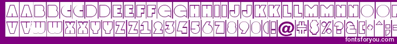 GrotocmgrNormal Font – White Fonts on Purple Background