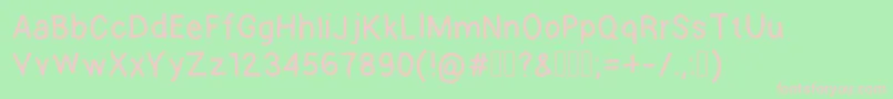 Kontuto Font – Pink Fonts on Green Background