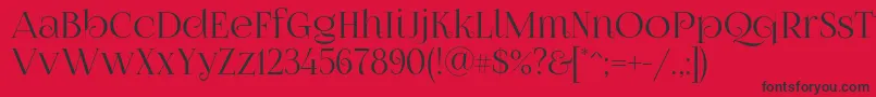 Foglihtenno070841 Font – Black Fonts on Red Background