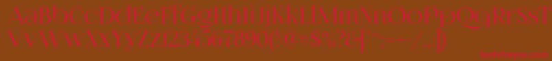 Foglihtenno070841 Font – Red Fonts on Brown Background