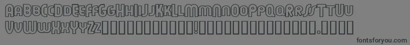 フォントFeueon – 黒い文字の灰色の背景