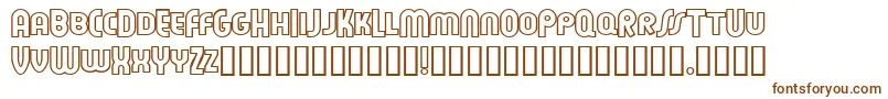 Шрифт Feueon – коричневые шрифты на белом фоне